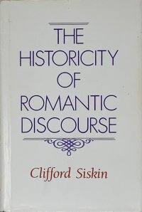 cover of the book The Historicity of Romantic Discourse