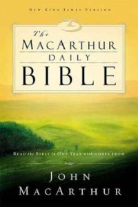 cover of the book The MacArthur Daily Bible (New King James Version, NKJV) - Read Through the Bible in One Year, with Notes from John MacArthur