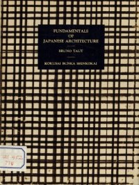 cover of the book Fundamentals of Japanese Architecture