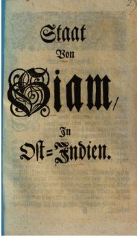 cover of the book Staat von Siam, in Ost-Indien