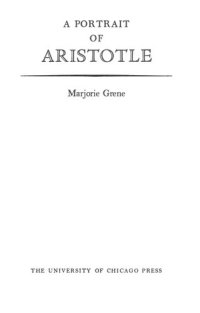 cover of the book A Portrait of Aristotle