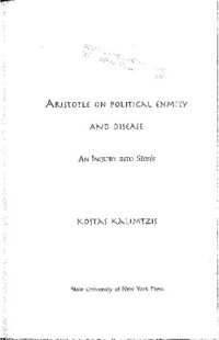 cover of the book Aristotle on Political Enmity and Disease: An Inquiry into Stasis