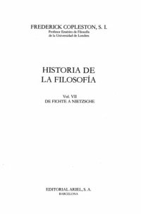 cover of the book De Fichte A Nietzsche