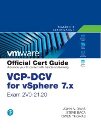 cover of the book VCP-DCV for vSphere 7.x (Exam 2V0-21.20) Official Cert Guide (VMware Press Certification)