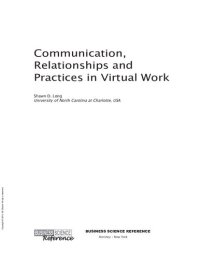 cover of the book Communication, Relationships and Practices in Virtual Work