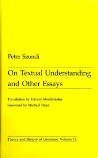 cover of the book On Textual Understanding and Other Essays