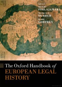 cover of the book The Oxford handbook of european legal history