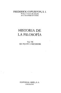 cover of the book De Fichte A Nietzsche