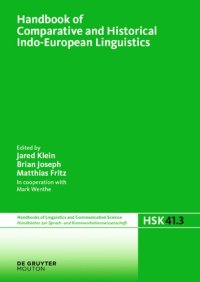 cover of the book Handbook of Comparative and Historical Indo-European Linguistics