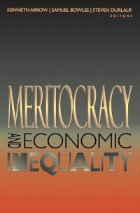 cover of the book Meritocracy and Economic Inequality