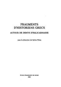 cover of the book Fragments d'historiens grecs: autour de Denys d'Halicarnasse