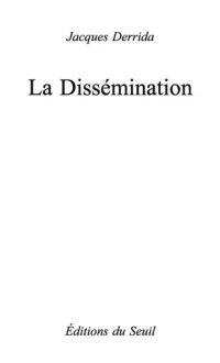 cover of the book La Dissémination