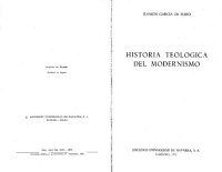 cover of the book Historia teológica del modernismo