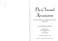 cover of the book The_Oriental_Renaissance