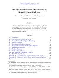 cover of the book On the nonexistence of elements of Kervaire invariant one