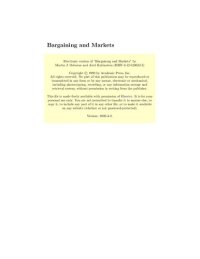 cover of the book Bargaining and Markets