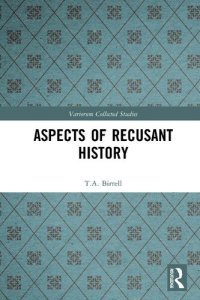 cover of the book Aspects of Recusant History: 1092 (Variorum Collected Studies)