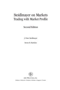 cover of the book Steidlmayer on Markets : Trading with Market Profile.