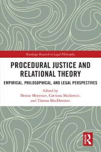 cover of the book Procedural Justice and Relational Theory: Empirical, Philosophical, and Legal Perspectives