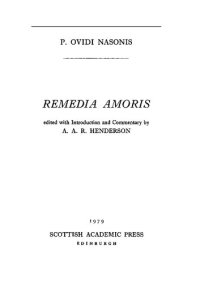 cover of the book Remedia amoris