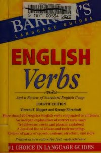 cover of the book English Verbs (Barron's Verb): And a Review of Standard English Usage