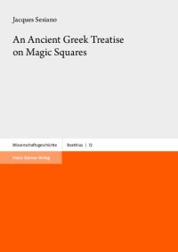 cover of the book An Ancient Greek Treatise on Magic Squares