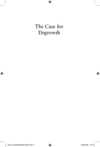 cover of the book The Case for Degrowth