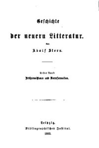 cover of the book Geschichte der neuern Literatur