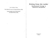 cover of the book Kicking Away the Ladder : Development Strategy in Historical Perspective