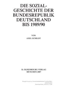 cover of the book Die Sozialgeschichte der Bundesrepublik Deutschland bis 1989/90