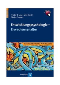 cover of the book Entwicklungspsychologie - Erwachsenenalter