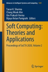 cover of the book Soft Computing: Theories and Applications: Proceedings of SoCTA 2020