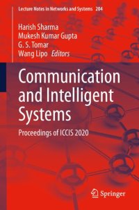 cover of the book Communication and Intelligent Systems: Proceedings of ICCIS 2020