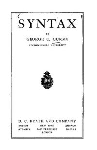 cover of the book A Grammar of the English Language: Volume II: Syntax