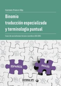 cover of the book Binomio traducción especializada y terminología