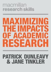 cover of the book Maximizing the Impacts of Academic Research