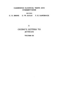 cover of the book Cicero: Letters to Atticus: Volume 3, Books 5-7.9