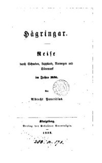 cover of the book Hägringar. Reise durch Schweden, Lappland, Norwegen und Dänemark im Jahre 1850