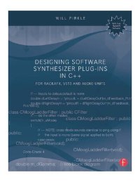 cover of the book Designing Software Synthesizer Plug-Ins in C++: For RackAFX, VST3, and Audio Units