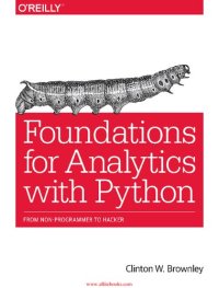 cover of the book Foundations for Analytics with Python: From Non-Programmer to Hacker