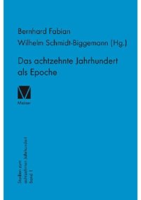 cover of the book Das achtzehnte Jahrhundert als Epoche