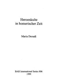 cover of the book Heroenkulte in Homerischer Zeit