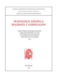 cover of the book Fraseología española : diacronía y codificación