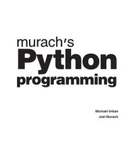 cover of the book Murach's Python Programming