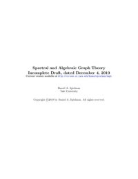 cover of the book Spectral and Algebraic Graph Theory (Draft)