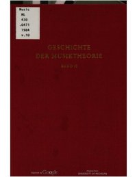 cover of the book Die Musiktheorie im 18. und 19. Jahrhundert