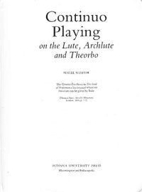 cover of the book Continuo playing on the lute, archlute and theorbo