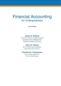 cover of the book Financial Accounting for Undergraduates, 4e