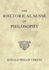 cover of the book The Rhetorical Sense of Philosophy