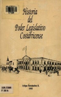 cover of the book Historia del poder legislativo costarricense